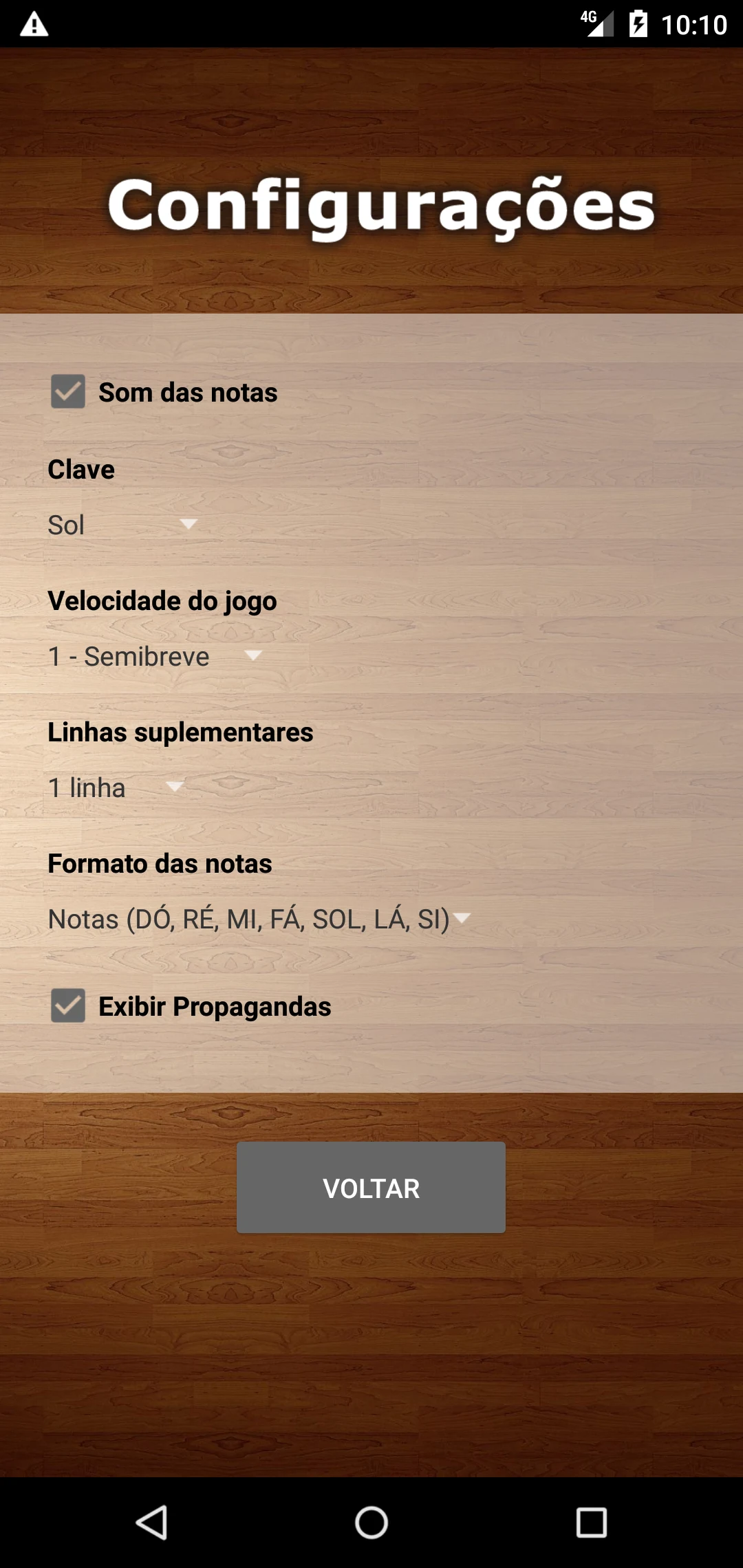 Leitura de Partitura - Jogo screenshot